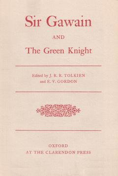 Cover of Sir Gawain and the Green Knight (edited with E.V. Gordon), 1925 First Edition