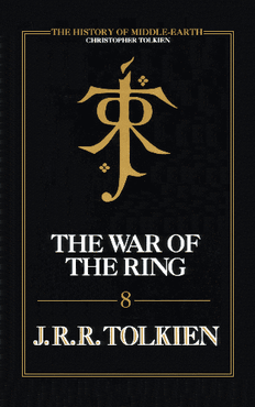 Cover of The War of the Ring, 1993 Hardback Edition