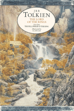 Cover of The Fellowship of the Ring, 1992 Illustrated Edition (Alan Lee)