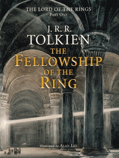Cover of The Fellowship of the Ring, 2002 Reset Illustrated Edition (Alan Lee)