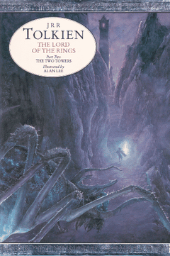 Cover of The Two Towers, 1992 Illustrated Edition (Alan Lee)